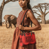 "Tajimom" Small Leather Handbag - BRAVE ONES DEAL