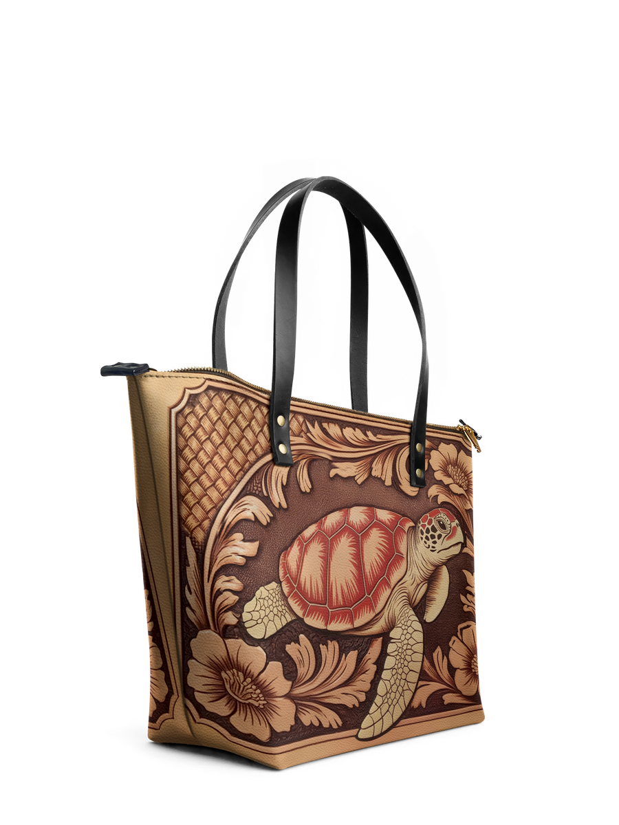"Ngao" Leather Tote Bag