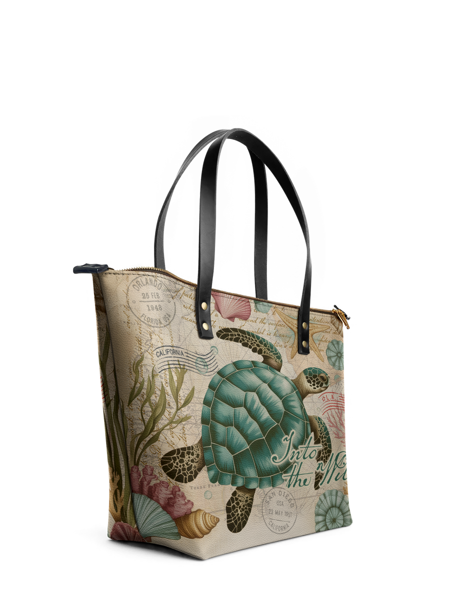 "Mbuga" Leather Tote Bag