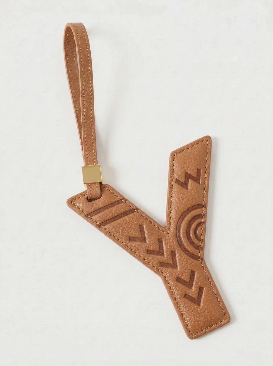Letter Y Leather Charm